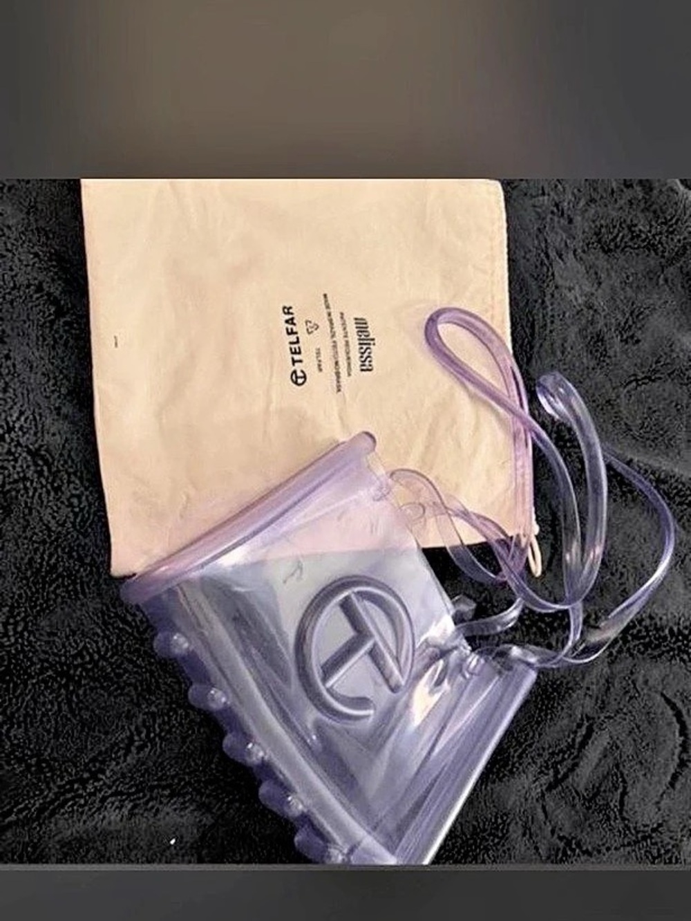 Telfar Melissa x Telfar Jelly Shopper Purple Shoulder Bag